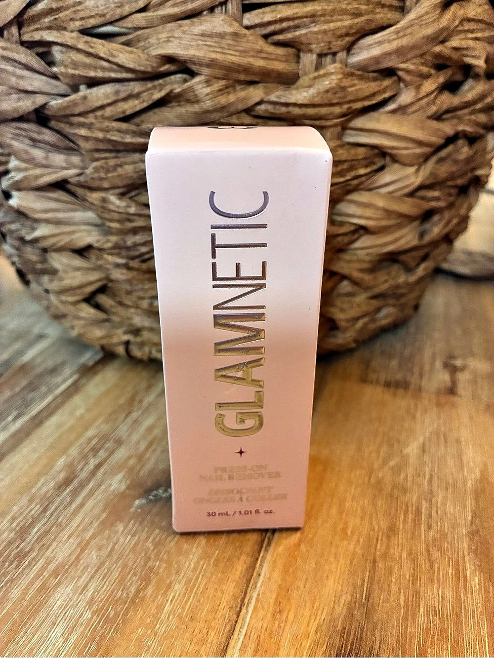 Glamnetic Brush-On Nail Glue Pink 30 mL NWT
